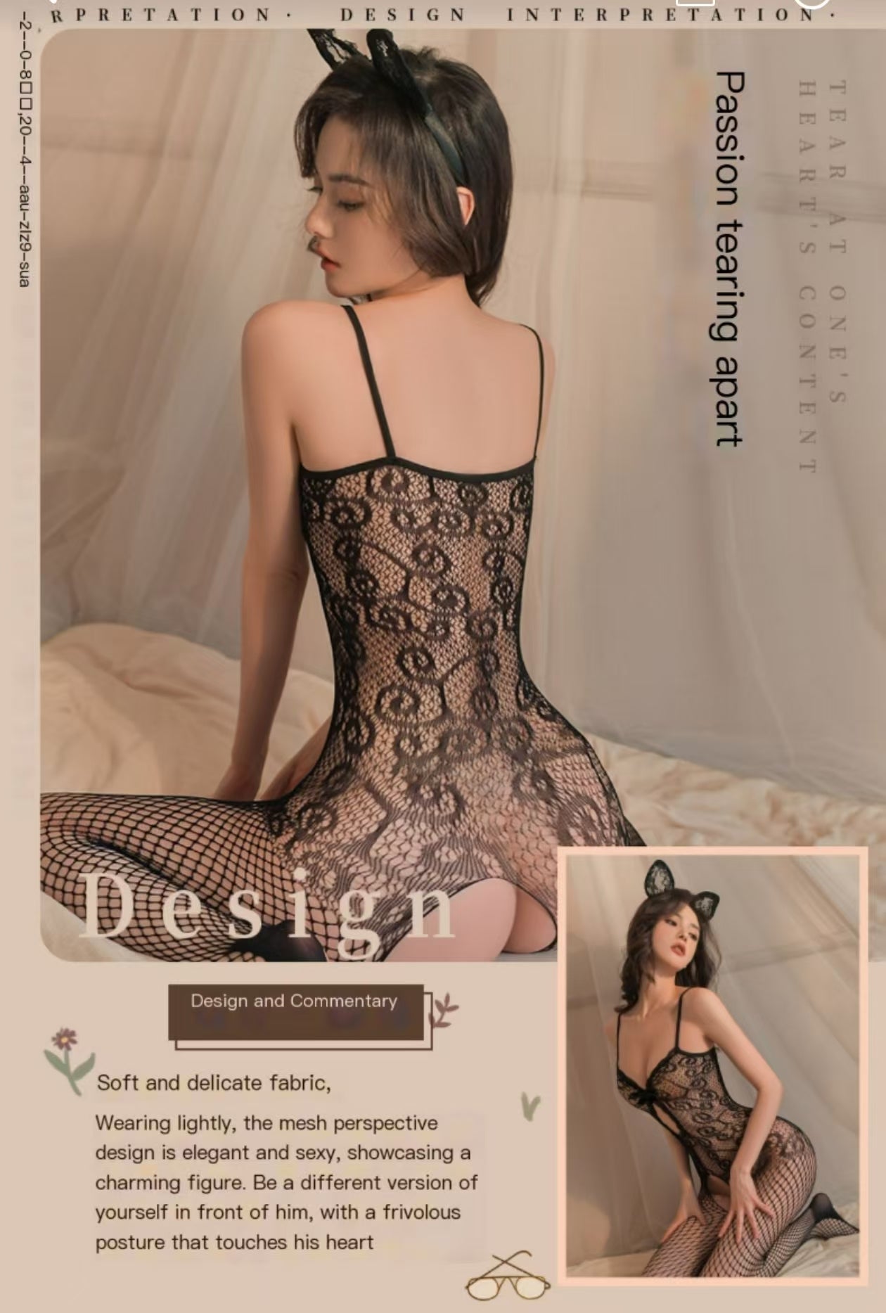 Sheer sexy stockings one - piece netting - BabyFansBabyFans