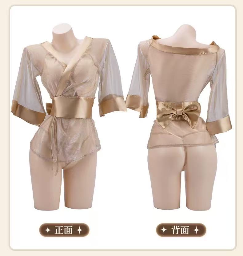 2025 New sexy perspective kimono pajamas - BabyFansBabyFans