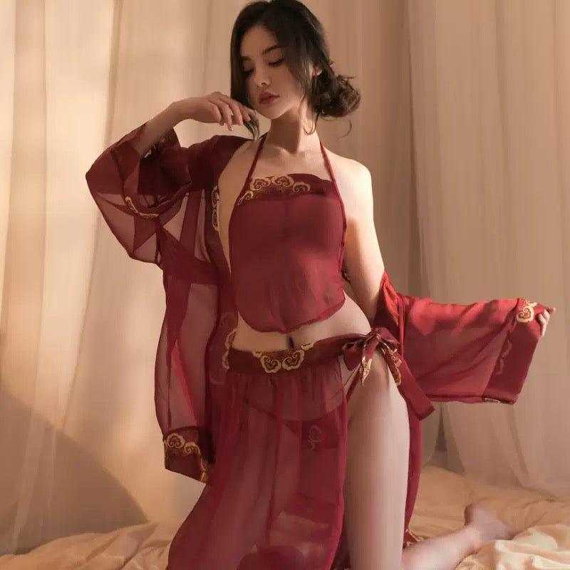 Ancient style palace style, imperial concubine bellyband, classical embroidery suit - BabyFansBabyFans