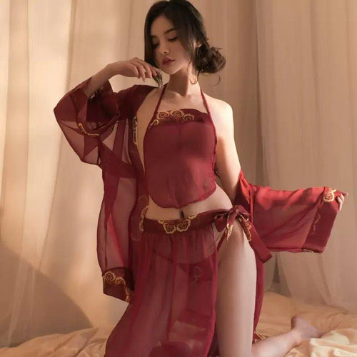 Ancient style palace style, imperial concubine bellyband, classical embroidery suit - BabyFansBabyFans
