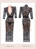 Black lace temptation, hot nightgown - BabyFansBabyFans