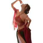 Dunhuang flying fairy, embroidered bellyband, ancient style, sexy uniform set - BabyFansBabyFans