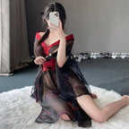 Japanese printed kimono perspective set - BabyFansBabyFans