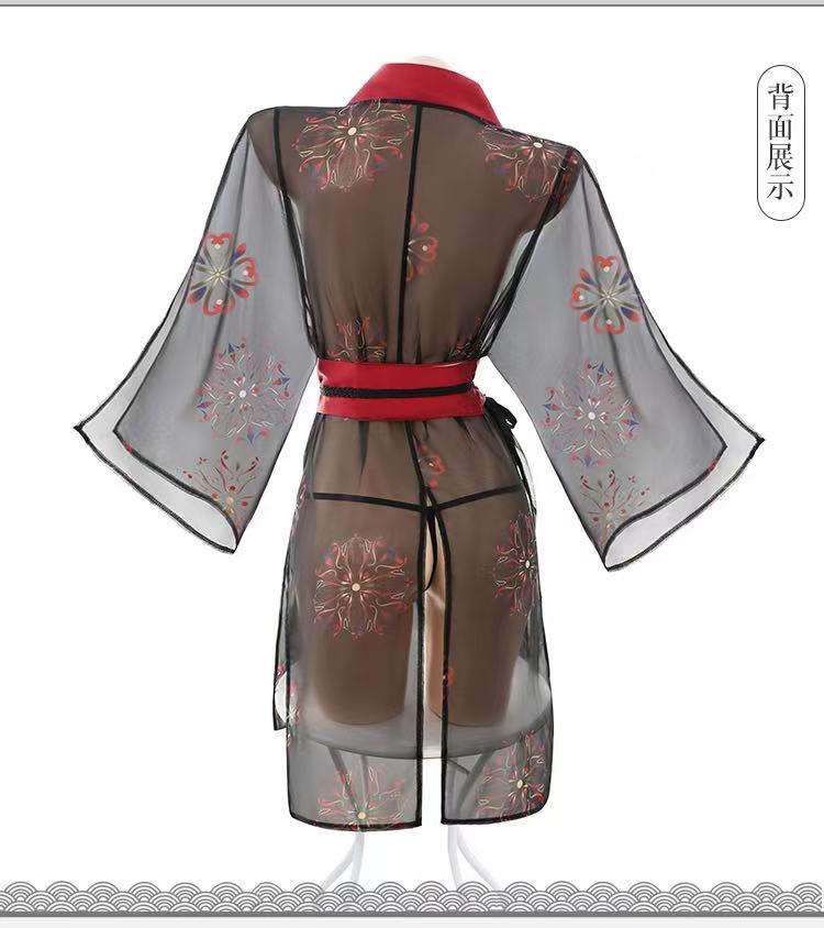 Japanese printed kimono perspective set - BabyFansBabyFans