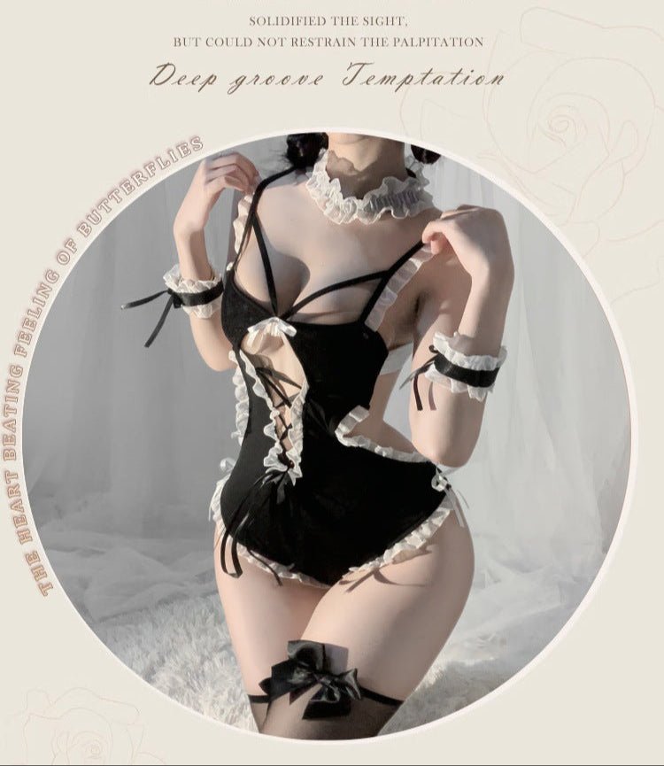 Maid sexy lingerie small breasts maid uniform - BabyFansBabyFans