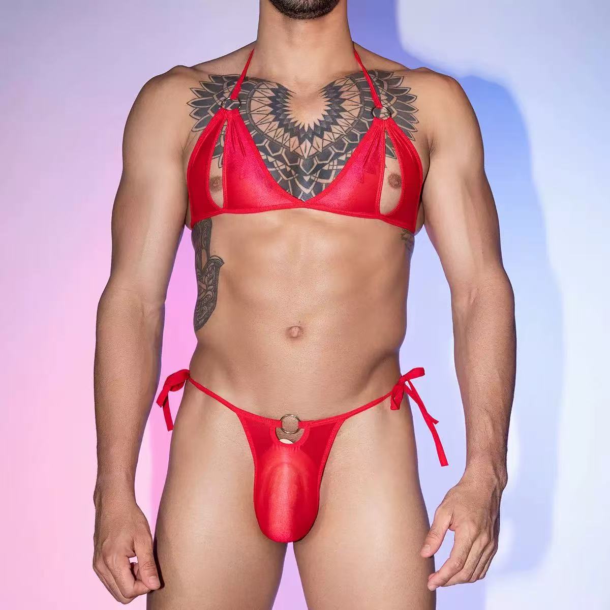 Men's high elasticity three - point thong set - BabyFansBabyFans