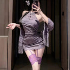 New Chinese style buttoned lace stand collar cheongsam - BabyFansBabyFans