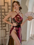 Pure Desire Style Chinese Temptation Split Cheongsam - BabyFansBabyFans
